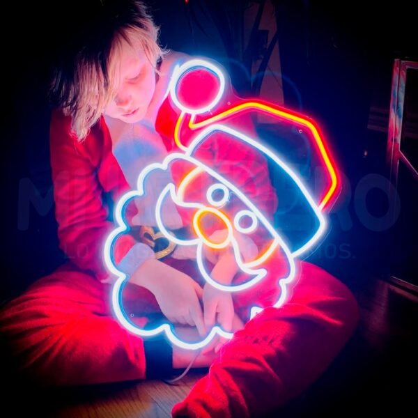 PAPA NOEL NEON  35 x 55 cm