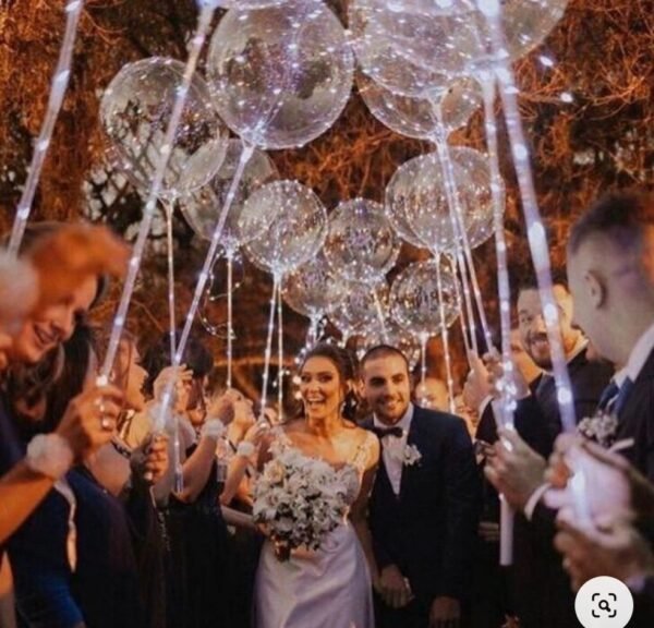 Globo burbuja con led y varilla